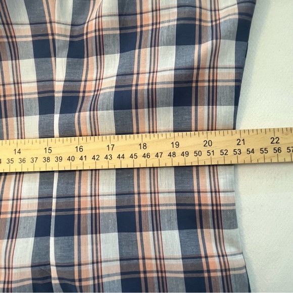 Women's Wrangler Essential Western Anthem Blue Plaid Long Sleeve Shirt Size XL - Picture 11 of 12